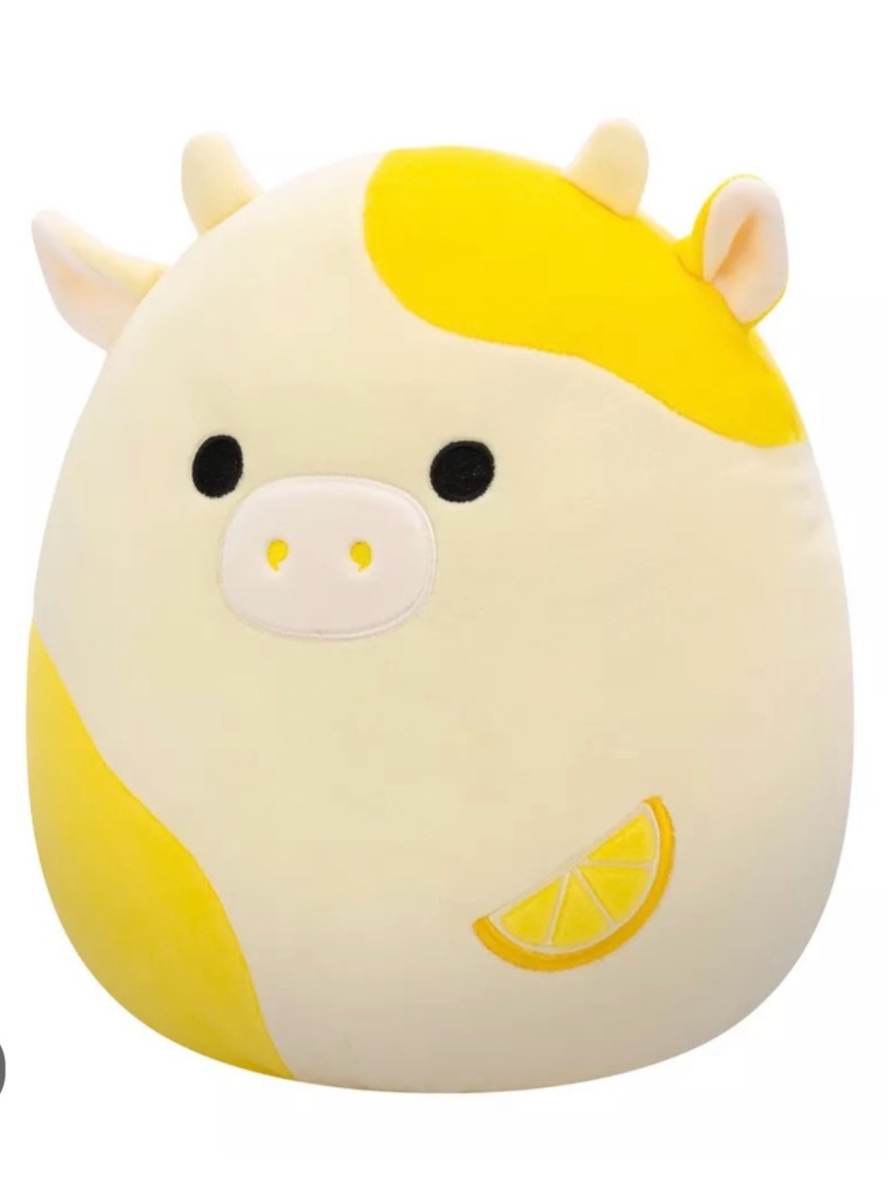 Plush Lemon Cow Squishmallow-Style Pillow